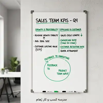 تعیین شاخص های کلیدی عملکرد برای تیم فروش چگونه است؟