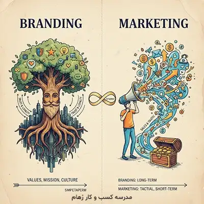 برندینگ و مارکتینگ چیست؟ چه تفاوتی با هم دارند؟