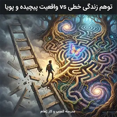 توهم زندگی خطی و آنچه در واقعیت است تفکر سیستمی و توهم زندگی خطی