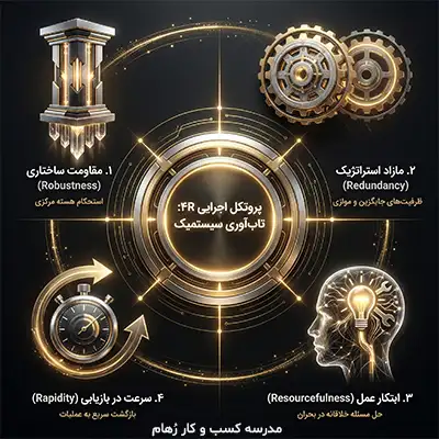 معرفی پروتکل 4R برای تاب آوری سیستم در بحران پروتکل 4R چیست و چه کاربردی در تاب آوری سیستمی کسب و کار دارد؟